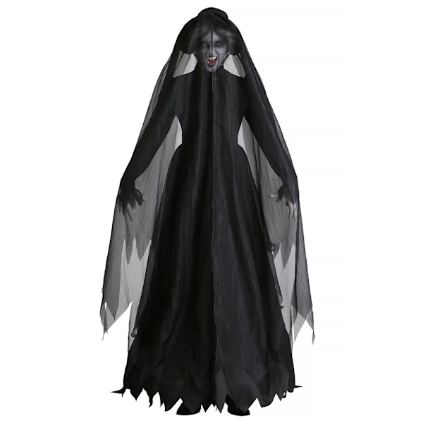 Halloween Kvinder Vampyr Kostume Skræmmende Heks Cosplay Spøgelsesbrud Fancy Udklædning M