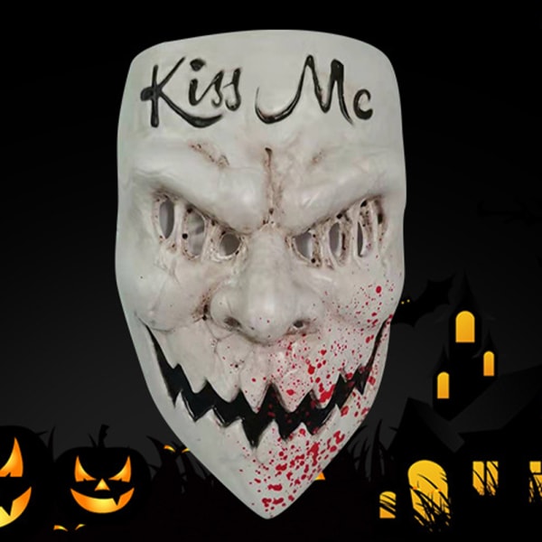 Halloween Kiss Me Mask Bar Cosplay Party Skräck Maskerad Vuxen b3de | Fyndiq