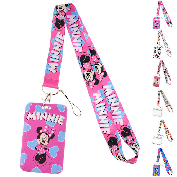 Disney Mikki Hiiri Minni Sarjakuva Avainnauha Työ Koulu Henkilökortti Matkapuhelinpidike Kaulanauha C