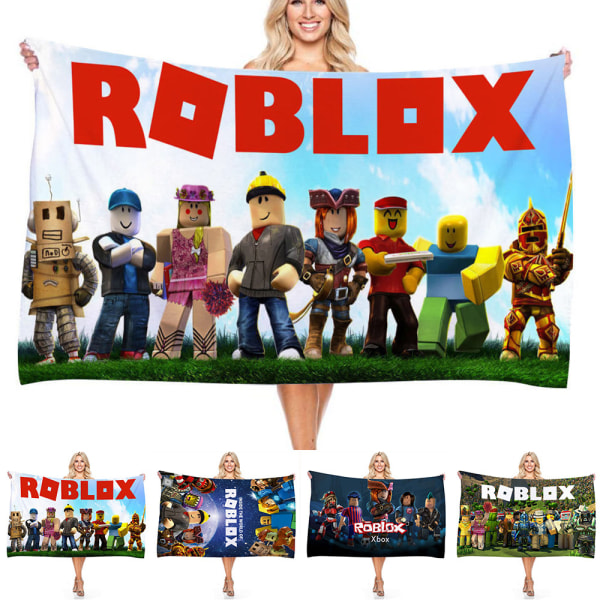 Barn Vuxen Roblox Spel Badhandduk Strand Simbassäng Handduk Mikrofiber 70*150cm Present C 75*150cm