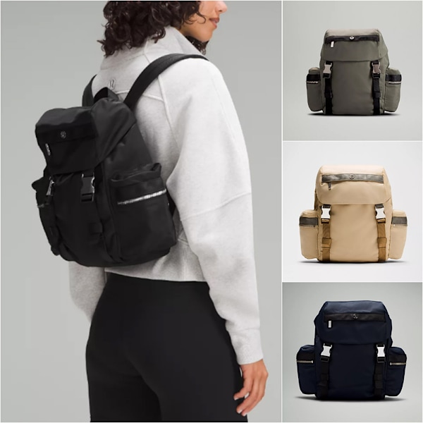 Wunderlust Ryggsäck Mini 14L För Kvinnor Mode Casual Stor Skolväska Army Green