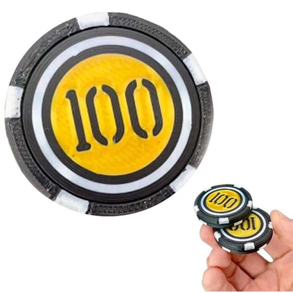 Chips Stack Magnetisk Fidget Slider, Haptisk Mynt Fidget Leke Stress Angst Lindring B
