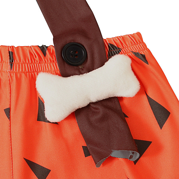 Barn Halloween Suspender Shorts Man Cosplay Kostym Set Orange 120cm