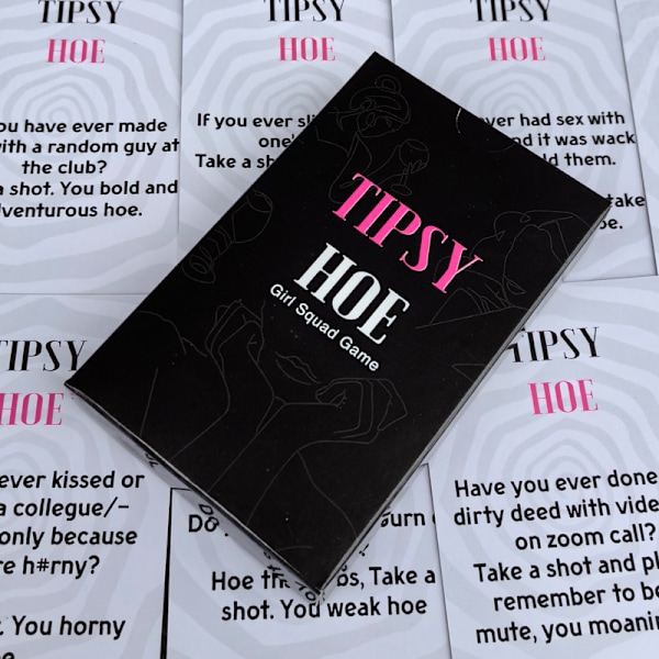 Tipsy Hoe Girl Squad -peli - Naisten illanviettopeli, polttaripeli, juomapeli