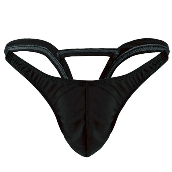Män Sexiga Underkläder Stringknappar Öppna Nattkläder Alla hjärtans dag Black