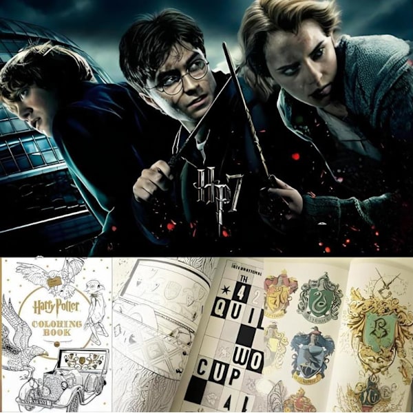 Harry Potter Malebog Af Warner Brothers Paperback Til Voksen Stresslindring