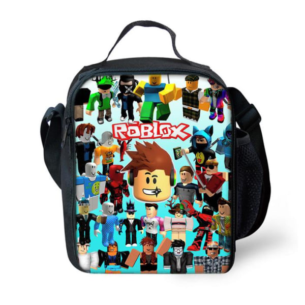 Barn Roblox Lunch Box Isolerad Mjuk Väska Vuxen Isoleringsväska A