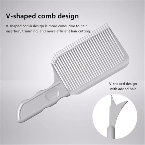 Gradienter Design Barber Fade Comb Hårklippning Böjd Positionering Clipper Comb