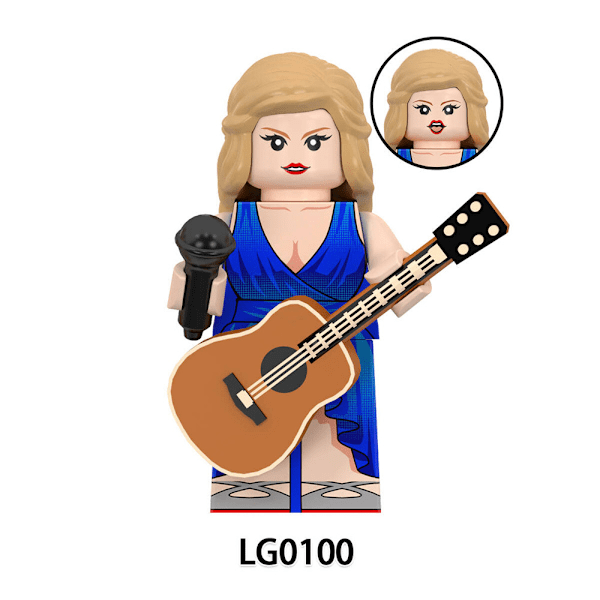 8-pack Taylor Swift Byggklossar Figurer Montering Minifigurer Leksaker Presenter För Barn 8PCS