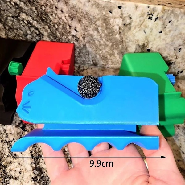 Kartongskärare 3D-printad Kartongskärare Kattformad Glidskärare för DIY Kattklösbrädor Inslagning Blue