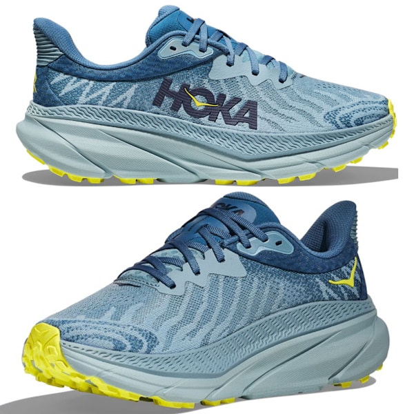 HOKA ONE ONE Challenger ATR 7 Damskor Lågprofil Löpskor för Asfalt Peacock Blue 36