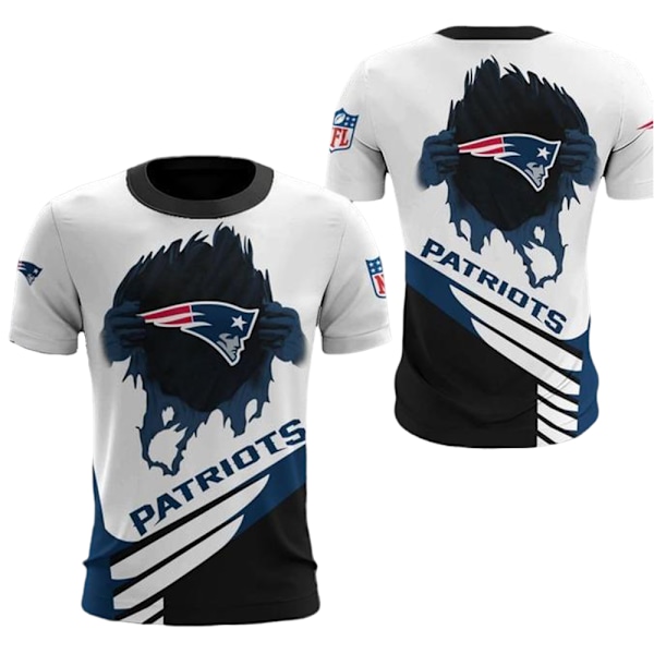 Herr NFL T-shirt Amerikansk Fotboll Lag Jersey Tryckt Kortärmad Tee Casual Toppar B M