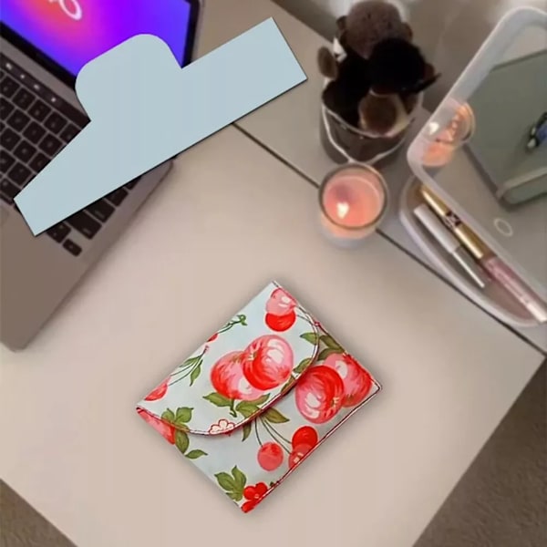 Helppo tilkkulompakko XBlocks -mallipussi nahkalaukun kaavamallit 7 inches