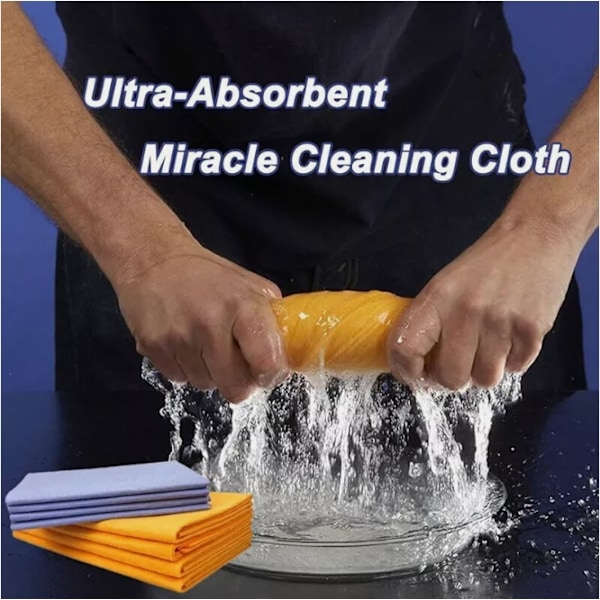 8 stk. Ultraabsorberende Mirakel Renseskind, Multifunktionelt Renseskind Vaskeskind Håndklæde Klud, Superabsorberende Genanvendelig 8PCS