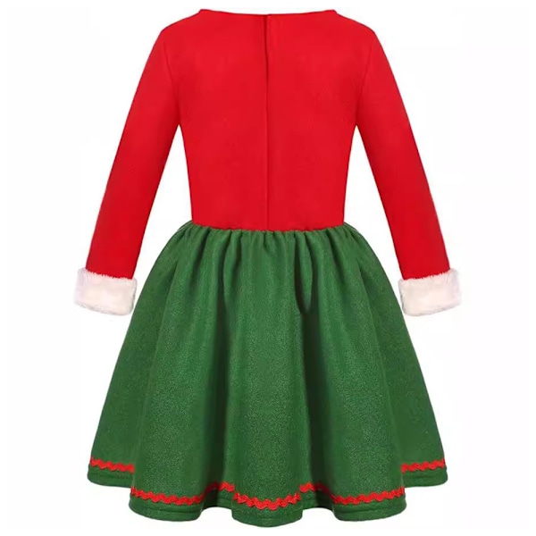Jultomte Elfdräkt för Barn, Pojkar och Flickor - Cosplay Kostymset för Jul Girls M