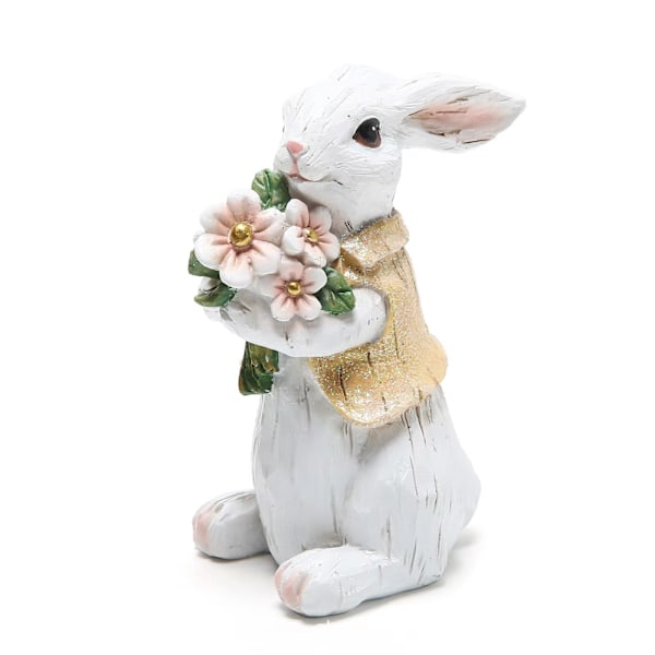 Påskepynt til hjemmet Påskekurv Fyld Bunny Hurra Påskeharepynt Forår Hjemmeindretning Kaninfigurer F