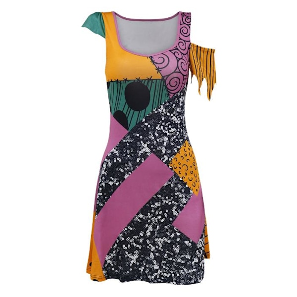 Nightmare Before Christmas Sally Cosplay Kostumer Dame Halloween Udklædning C M