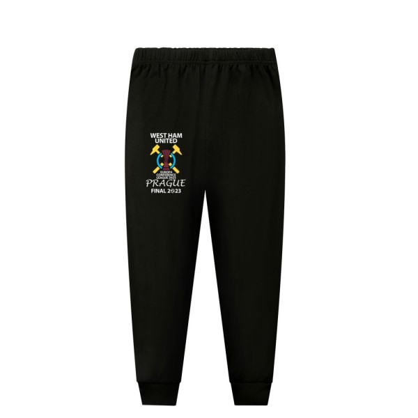 Barn Pojkar Stitch Huvtröja Byxor 2 st Kits black 150cm
