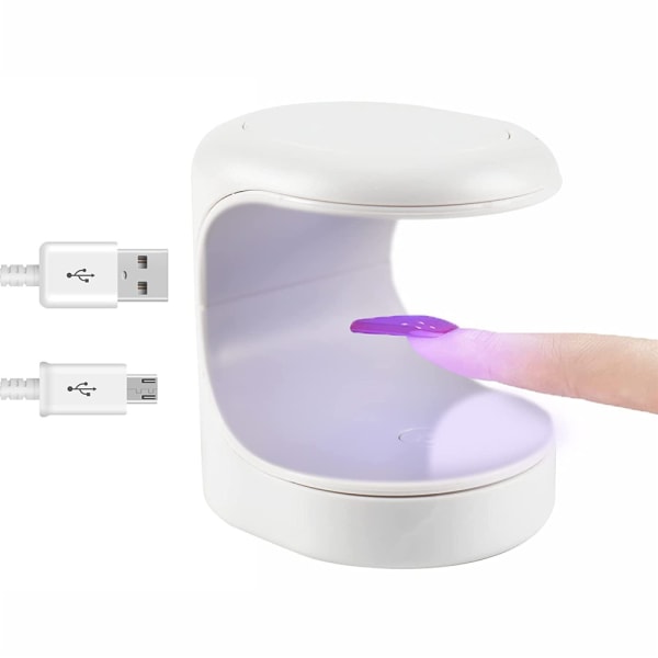 Mini LED Nageltork USB Portabel Nageltork Nagellampa purple