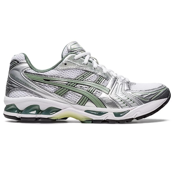 ASICS GEL-Kayano 14 Herrskor Lågprofil Löparskor för Asfalt Silver Green 39