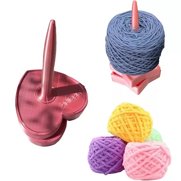Shiny-Design Garnspindere Holdere Garnholder til Hækling & Strikning DIY Yellow