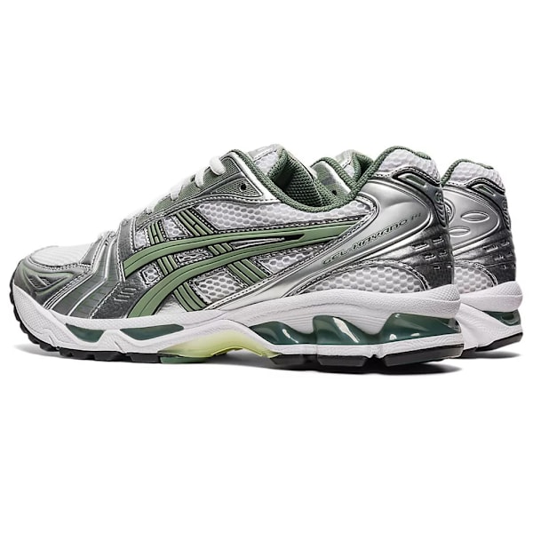 ASICS GEL-Kayano 14 Herrskor Lågprofil Löparskor för Asfalt Silver Green 39.5