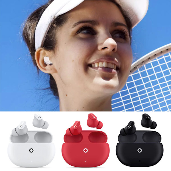 Studio Buds Trådlösa brusreducerande hörlurar Bluetooth-hörlurar Ljudkvalitet Headset Musik Sport Jogging Löpning Headset Black