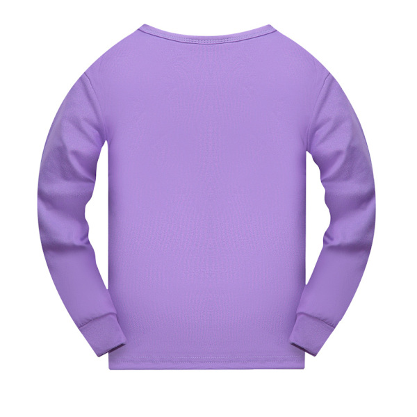 Stitch flickor kostym vår och höst barn hemmakläder pyjamas set purple 130cm