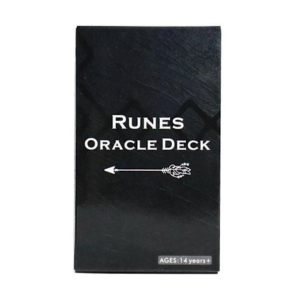 26 stk. Tarotkort, Runer Oracle Deck, Spådom Spirituelle Kort Brettspill