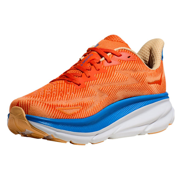 HOKA ONE ONE CLIFTON 9 Herrskor Mesh Låg-Topp Löpningstränare Orange Blue 42