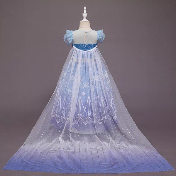 Småbarn Flickor Barn Prinsessa Anna Elsa Cosplay Kostym Fest Maskeradklänning 150cm