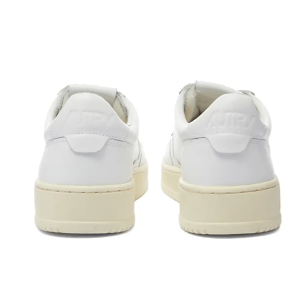 AUTRY 01 LÅG LÄDER SNEAKER White 43