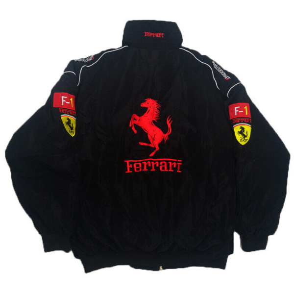 Herr F1 Team Racing Ferrari Jacka Broderi Retro Stil Överdelar A L