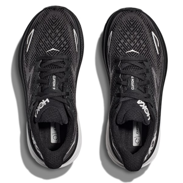 HOKA ONE ONE CLIFTON 9 Herrskor Mesh Låg-Topp Löpningstränare Black White 44.5