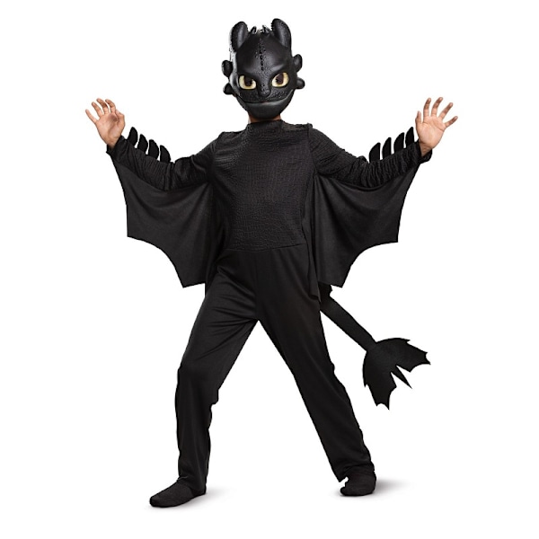 Halloween Kuinka koulutat lohikäärmeesi Hampaaton Deluxe Lasten asu 4-9 vuotta S