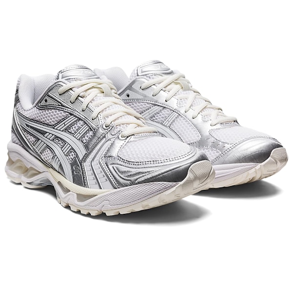 ASICS GEL-Kayano 14 Herrskor Lågprofil Löparskor för Asfalt Cream Silver White 42.5