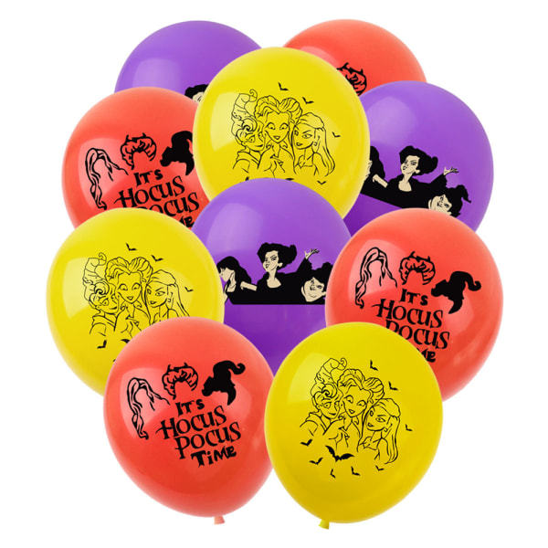 Födelsedagsfest Hokus Pokus Halloween Banner Ballong Dekoration