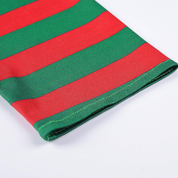 Julklappsklänning för flickor, Elfdräkt för flickor, Jultomtedräkt, Julkarnevalskostym 110cm