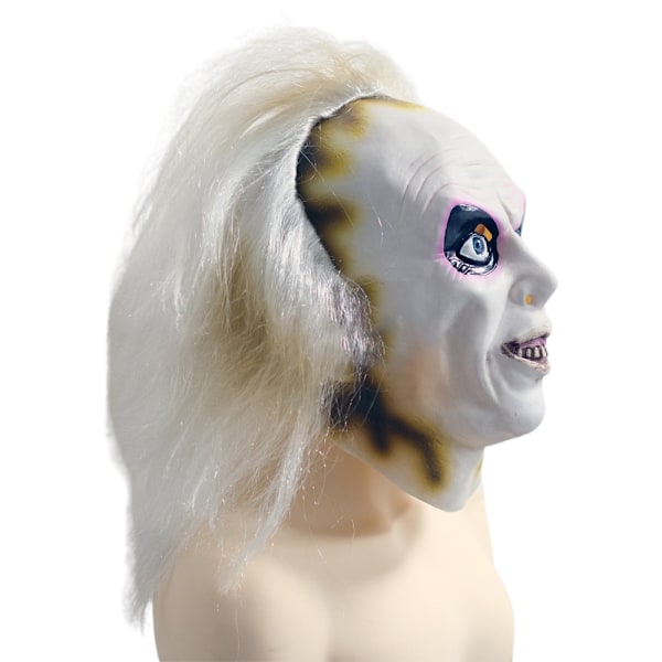 Halloween Beetlejuice Den Gotiske Klovn Cosplay Fuld Maske Skræmmende Joker Maske Long hair