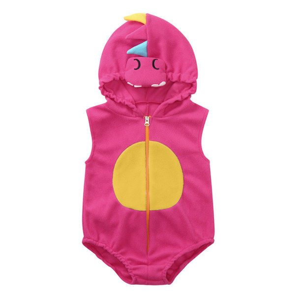 Nyfödd Påsk Dinosaurie Hoodie Dragkedja Romper Pyjamas Jumpsuit 12-18M