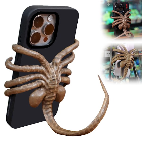 Halloween Alien: Romulus Facehugger Telefonhållare Läskig Mobiltelefon Stativ Presenter