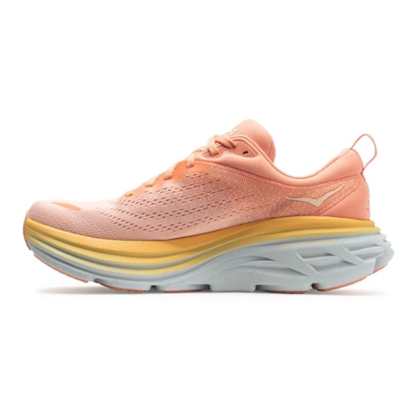 HOKAONE ONE Bondi 8 Textil Damskor Lågskor Löparskor för Väg Yellow Pink 42