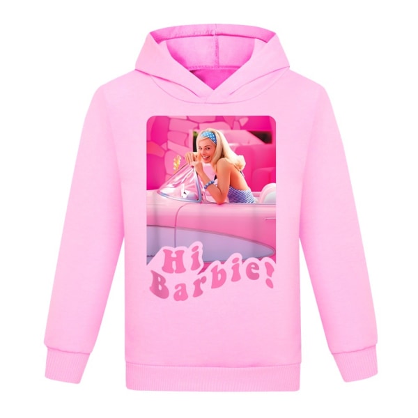 Barntröja 3d Hoodies Bekväma Barbie Pullovers pink 160cm