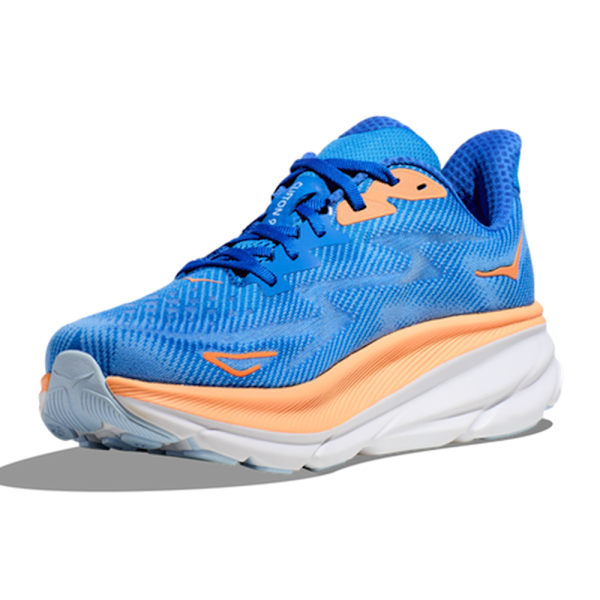 HOKA ONE ONE CLIFTON 9 Herrskor Mesh Låg-Topp Löpningstränare Blue+White 40.5