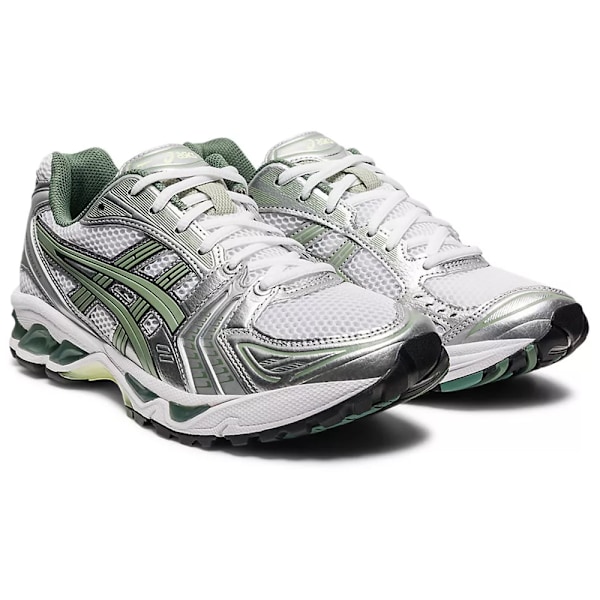 ASICS GEL-Kayano 14 Herrskor Lågprofil Löparskor för Asfalt Silver Green 44