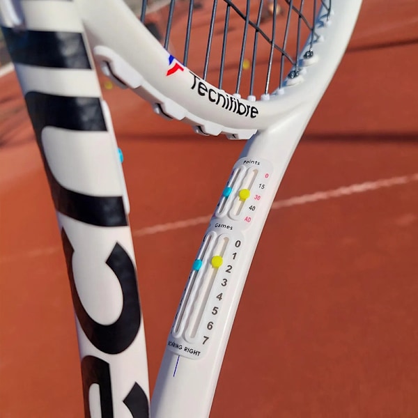 Scoring Right Tennisracketar och Paddlar Resultattavla Enkelt Monterad Black