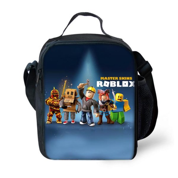 Barn Roblox Lunch Box Isolerad Mjuk Väska Vuxen Isoleringsväska E