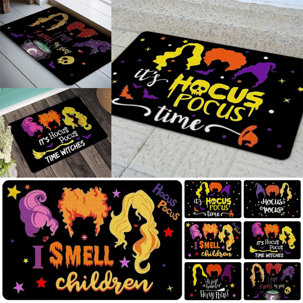 Hocus Pocus 2 Halloween-tema, halkfri matta, heminredning A