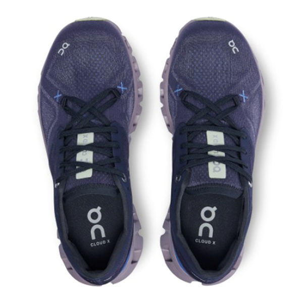 ON CLOUD 5 Herr Dam On Träningsskor Cloud X Andningsbara Sneakers Utomhus Lätta Löparskor Navy Blue 41