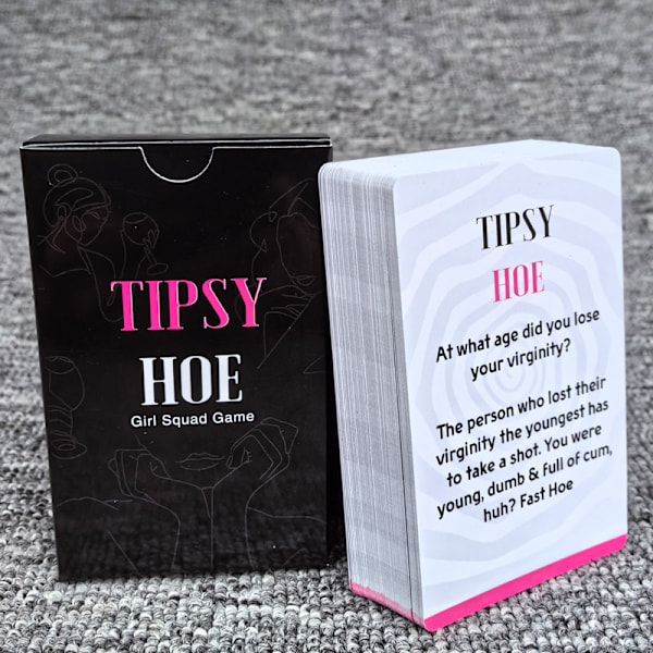 Tipsy Hoe Girl Squad -peli - Naisten illanviettopeli, polttaripeli, juomapeli